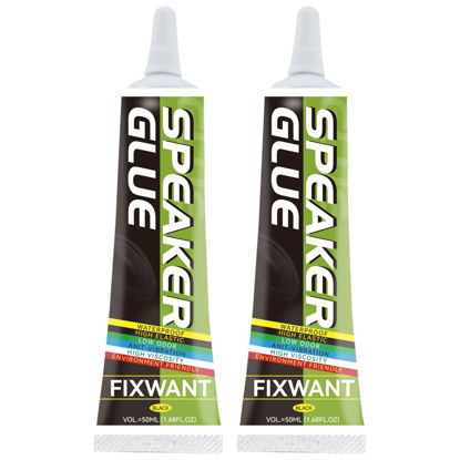 Picture of FIXWANT Loud Speaker Repair Glue Foam Side Dust Cap Rubber Edge Cone Basin Strong Adhesive 50ML/1.68 fl.oz (2)