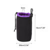 Picture of PATIKIL Camera Lens Bag, 3.5" IDx7.1 H Drawstring Lens Pouch with Thick Protective Neoprene, Lens Case for DSLR Camera Lens, Water Coffee Cups, Black, Purple