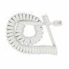 Picture of SAISN Telephone Handset Cord Modular Coiled Phone Curly Cable (15 Feet, White)