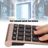 Picture of Sanpyl 22 Keys Numeric Keypad, Bluetooth Wireless Mini Keyboard, Portable Mini Financial Accounting Rechargeable Number Pad, for Laptop Desktop, PC(Rose Gold)