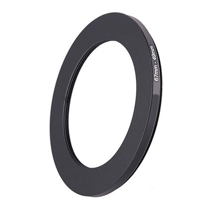 Picture of 67mm Lens to 49mm Camera Lens Adapter,67mm to 49mm Filter Step-Down Ring Adapter Ring,Compatible with All 49mm UV,CPL,ND,Lens Hood,Threaded Lens ect.