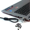 Picture of RUBAN Notebook Lock and Security Cable (PC/Laptop) Two Keys 6.6 Foot (Black)