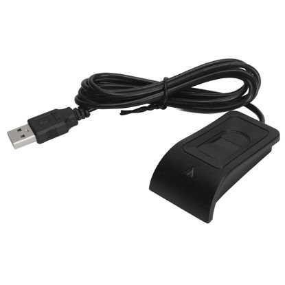 Picture of Fingerprint Reader, Wide Application USB Fingerprint Reader Black Capacitive for PC