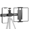 Picture of iPad Tripod Mount Adapter, Universal iPad Holder for Tripod with Swivel 1/4" Ball Head for LED Ring Light, 2 Tripod Mount Adapter for iPad Pro, iPad Air, iPad Mini, 4.7-12.9" Tablets Smartphones