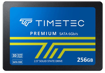 Picture of Timetec 256GB SSD 3D NAND SATA III 6Gb/s 2.5 Inch 7mm (0.28") Read Speed Up to 550 MB/s SLC Cache Performance Boost Internal Solid State Drive for PC Computer Desktop and Laptop (256GB)