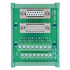 Picture of Jienk DB15 Male/Female D-SUB Din Rail Mount Interface Module, RS232 D-SUB Serial to 15Pin Port Terminal D-sub Terminal Block Breakout Board