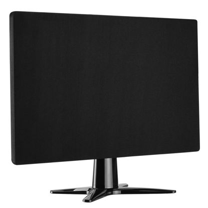 Picture of Flexible soft cloth computer dust cover for 24/25/26/27 inch computer monitors and most brands of in-room flat screen TVS (24 to 27 inch)