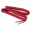 Picture of Phone Cord for Landline Phone - Tangle-Free, Handset Curly Telephones Land Line Cord - Easy to Use + Excellent Sound Quality - Phone Cords for Home and Office (15ft Long) Color: Crimson Red