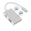 Picture of USB C to HDMI/DVI/VGA/USB 3.0 Adapter,USB 3.1 Type-C Hub to HDMI DVI 4K VGA USB Adaptor Converter (Thunderbolt 3 Compatible),Multi Monitors Adapter for MacBook/Pro,MacBook Air Monitors Projector