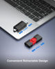 Picture of RAOYI 2 Pack 128GB USB C Flash Drive 2 in 1 Type C + USB 3.0 Flash Drive Dual OTG Retractable Type-C Thumb Drive USB-C Memory Stick for iPhone 15 iPad Pro Android Smartphone Tablet PC (Black, Red)