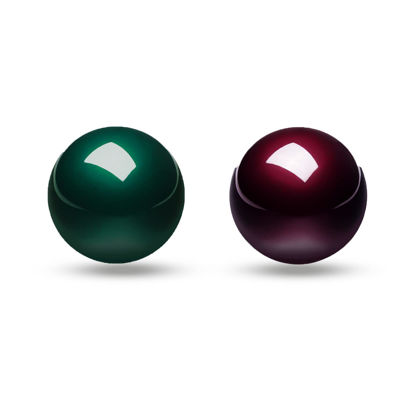 Picture of Perixx PERIPRO-303X2A 1.34 Inches Trackball 2 pcs Pack - Replacement Ball for M570, M575, PERIMICE-517/520/717/720, and Other 1.34inches Trackball Mouse - Glossy Red and Green…