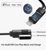 Picture of AMI MMI Aux Cable for Apple iPhone 14 13 12 11 XS XR X 8 7 6 SE Compatible with Audi A3/A4/A5/A6/A7/A8/S4/S6/S8/Q5/Q7/R8/TT 2011-2016, VW CC Magotan with MMI 3G System (5FT)