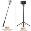 Picture of VRIG TP-16 Extendable Phone Tripod,145cm Camera Tripod 2in1 iPhone Tripod iPhone Tripod，Stage 360 Degree Rotation Compact Light Weight/Convenient Three Leg Camera/Action Camera