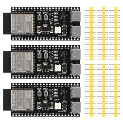 Picture of 3PCS ESP32 ESP32-S3 Development Board Type-C WiFi+Bluetooth Internet of Things Dual Type-C Core Board ESP32-S3-DevKit N16R8 Development Board ESP32-S3-WROOM Module