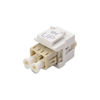 Picture of Cable Matters 10-Pack LC UPC Duplex Fiber Optic Keystone Coupler Jack, OM1/OM2/OM3/OM4 Multimode, OS2 Single Mode Support