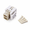 Picture of Cable Matters 10-Pack LC UPC Duplex Fiber Optic Keystone Coupler Jack, OM1/OM2/OM3/OM4 Multimode, OS2 Single Mode Support