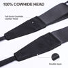 Picture of Padwa Lifestyle Adjustable Camera Strap - 1.5" Full Grain Leather Ends Camera Straps for Photographers, Adjustable Neck Shoulder & Crossbody Nylon Strap Quick Release for Cameras and Binoculars