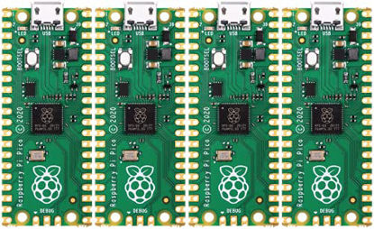 Picture of Raspberry Pi Pico RP2040 microcontroller - in US Stock, Ready to Ship (4 Pack)