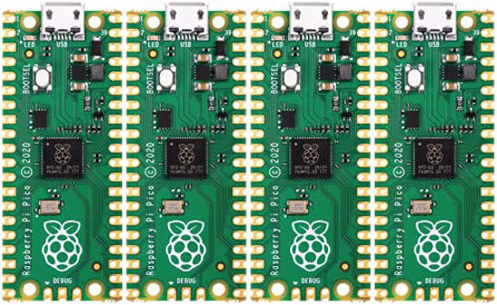 Picture of Raspberry Pi Pico RP2040 microcontroller - in US Stock, Ready to Ship (4 Pack)