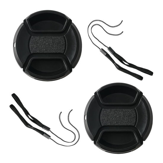 Picture of ZZJMCH 2 Pack 77mm Center Pinch Front Lens Cap Compatible with Canon EF 24-105mm f4L, EF 24-70mm f4L, EF 16-35mm f4L, Nikon AF-S 20mm f1.8, AF-S 16-35mm f4G