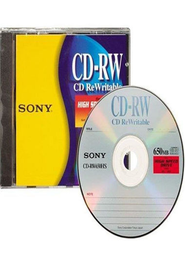 Picture of Sony CD-RW High Speed Rewritable Disc (One-Pack)