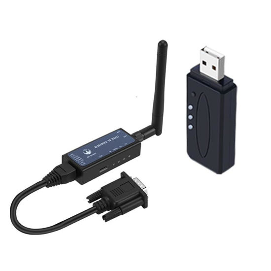 Picture of PDDAXLQUE CP26 RS232 to Bluetooth Serial Adapter Industrial Wireless Bluetooth Communication Module to RS232 Converter, Change 232 Wired Device to Wireless (for PC)