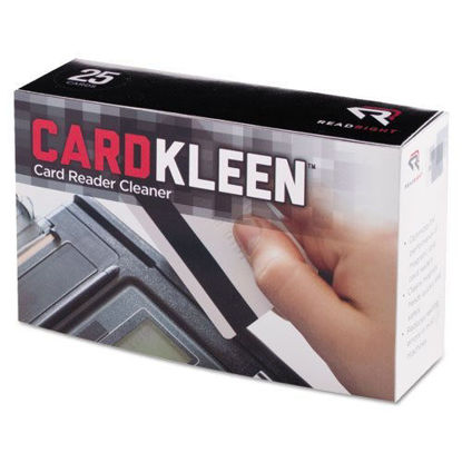 Picture of CardKleen Presaturated Magnetic Head Cleaning Cards, 3 3/8 x 2 1/8", 25/Box"