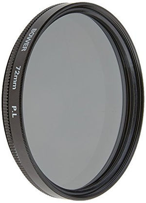 Picture of Bower FP72 72 mm Pro Digital High Definition Linear Polarizer Filter (Black)