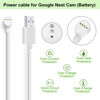 Picture of WOFTD Power Cord for Google Nest Cam (Battery) Only, Weatherproof Charging Cable - 6 ft/2m