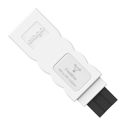 Picture of elago FireWire 400 to 800 Adapter (White) for Mac Pro, MacBook Pro, Mac Mini, iMac and All Other Computers