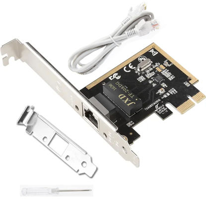 Picture of [Upgrade] PCIe Ethernet Card Nic 10/100/1000Mbps Gigabit PCI-Express Network Card (WIN10/11 Driver-Free) RJ45 Network LAN Card Wake On LAN Adapter Internal Computer Desktop PC for Win/Linux/Mac 1 PCS