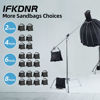 Picture of ifkdnr 2 Packs Sandbags, Heavy Duty Sand Bags with 4 PE Bags, Sand Bags with Buckle Straps for Support Light Stand, C Stand, Light Stand with Caster, More 2/4/6/8 Packs Sandbag to Choose.