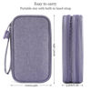 Picture of Electronic Organizer Travel Cable Accessories Bag, Electronic Organizer Case, Electronic Accessories Organizer Bag for Power Bank, Charging Cords, Chargers, Mouse, USB Cable, Earphones (Purple)