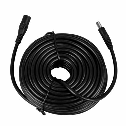 Picture of Tendelux 30ft DC 12V Power Extension Cable, 5V to 24V DC/AC Extension Cord for CCTV Security Camera, IR Illuminator & More