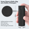 Picture of 2 Pcs Fingerprint Proof Screen Cleaner, 3 in 1Touchscreen Mist Cleaner Spray Wipe Cleaner Screen Cleaner Soft Fiber Flannel,Safe for All Phones Glasses Tablet Laptop TV Watch Screens (Black)