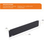 Picture of Tecmojo Rack Mount Blank Panel 1U-8U Black (2U Solid)