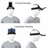 Picture of Head-Mounted Mobile Phone Holder,First-Person View Video Outdoor Live Shooting Bracket with Phone Clip(4"-7") for iPhone Samsung Smartphones and GoPro Insta360 Sony DJI Action Camera Head Mount Strap