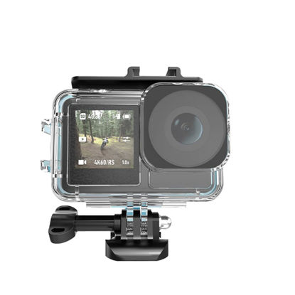 Picture of KETOPKIN Waterproof Case for DJI Osmo Action 3 /Action 4 Camera Accessories, Underwater 45M/148FT Deep Diving Protective Shell Housing with Bracket Accessories Quick Release Mount