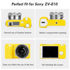 Picture of Rieibi ZVE10 Case, Soft Silicone Protective Case for Sony ZV-E10 ZVE10 Camera, Lightweight Rubber Cover for Sony Alpha ZVE10 - Yellow