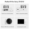 Picture of Rieibi ZVE10 Case, Soft Silicone Protective Case for Sony ZV-E10 ZVE10 Camera, Lightweight Rubber Cover for Sony Alpha ZVE10 - White