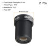 Picture of uxcell 6mm CCTV Camera Lens 5MP F2.0 FPV Wide Angle Security Camera Lens M12 Threaded Dia for IP Camera Panoramic, Black 2Pcs