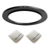 Picture of 82mm Lens to 105mm Camera Lens Adapter 82mm to 105mm Step Up Ring Adapter Ring for All Brands of UV ND CPL, with Premium Lens Wiping Cloth 2 Pack (82mm-105mm)