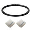 Picture of 105mm Lens to 95mm Camera Lens Adapter 105mm to 95mm Step Down Ring Adapter Ring for All Brands of UV ND CPL, with Premium Lens Wiping Cloth 2 Pack (105mm-95mm)