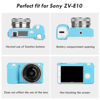 Picture of Rieibi ZVE10 Case, Soft Silicone Protective Case for Sony ZV-E10 ZVE10 Camera, Lightweight Rubber Cover for Sony Alpha ZVE10 - Blue