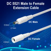 Picture of 12V DC Power Extension Cable 35FT (2-Pack), 5.5 mm x 2.1 mm 5521 Male to Female Supply Adapter Cord, Compatible with CCTV Security Camera, IP Network, DVR Standalone, LED Strip, Router, 9V 24V