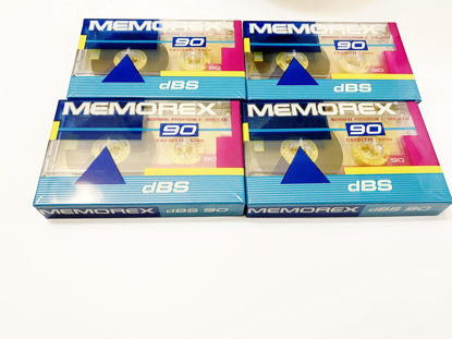 Picture of Memorex DBS 90 Single Blank Audio Cassette Tape 4 Quantity