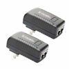 Picture of iCreatin 2-Pack Wall PoE Injector Power Over Ethernet Adapter 802.3af 48V 24W 0.5A for Security IP Cameras IP Phones, 10/100Mbps