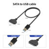 Picture of A-Goldnest SATA to USB Cable, USB 3.0 to 2.5” SATA III Hard Drive Adapter -External Converter for SSD/HDD Data Transfer