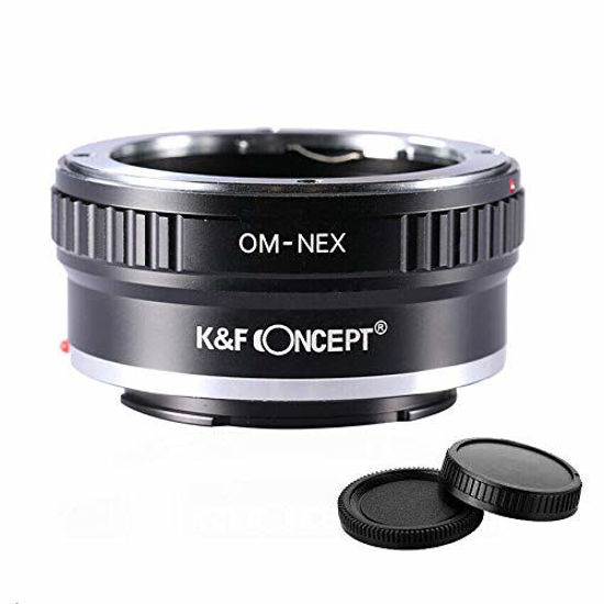 Picture of K&F Concept Lens Adapter Ring for Olympus OM to Sony E Mount a6000 a6300 a6500 a5000 a5100 a3500 a3000 Alpha A7 A7R a7S a7II a7RII a7SII a7III a7RIII and a9