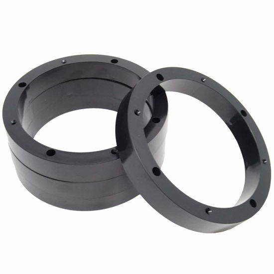 Picture of 2 Pair 8.5" Plastic Speaker Spacer Rings - Subwoofer Mid Range Custom Installation Mounting Adapter